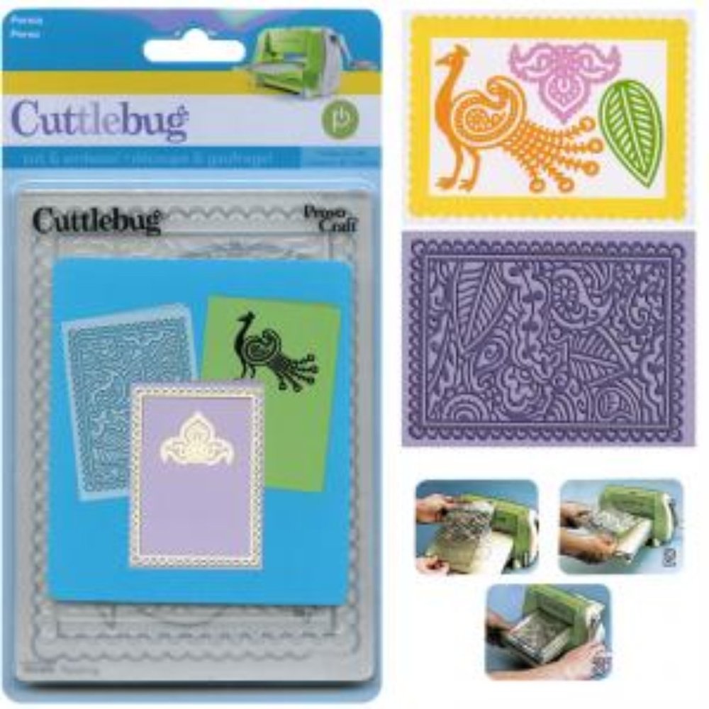 Cuttlebug A2 Persia cut and emboss